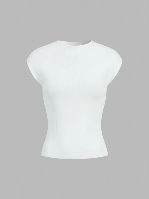 Basic Cap Sleeve Shirt made by COMMENSE