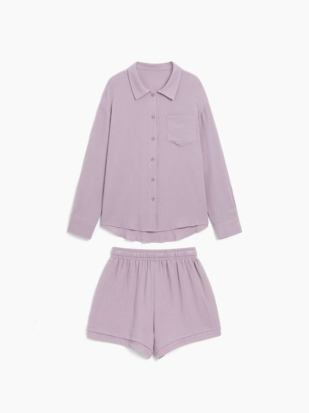 Plisse Two Piece Shorts Set sold by COMMENSE product image thumbnail 5