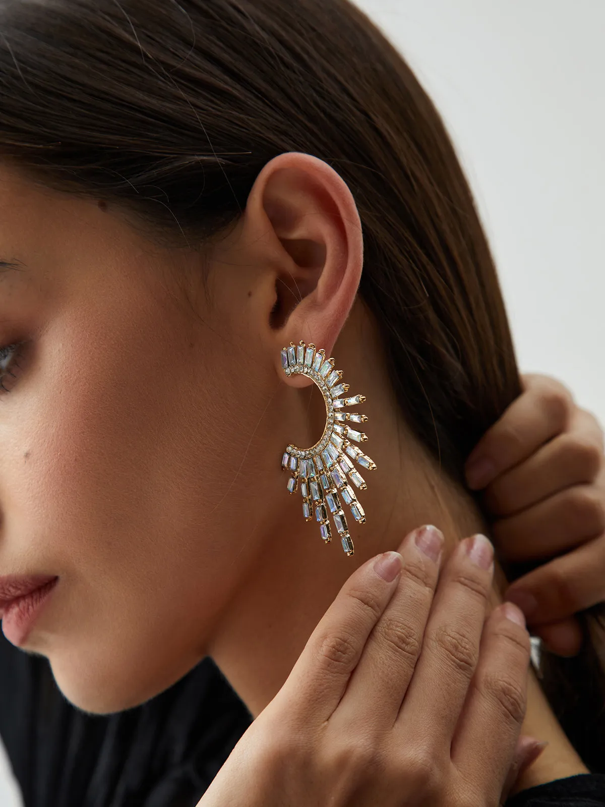 Rhinestones Sunshine Earrings sold by COMMENSE product image thumbnail 3