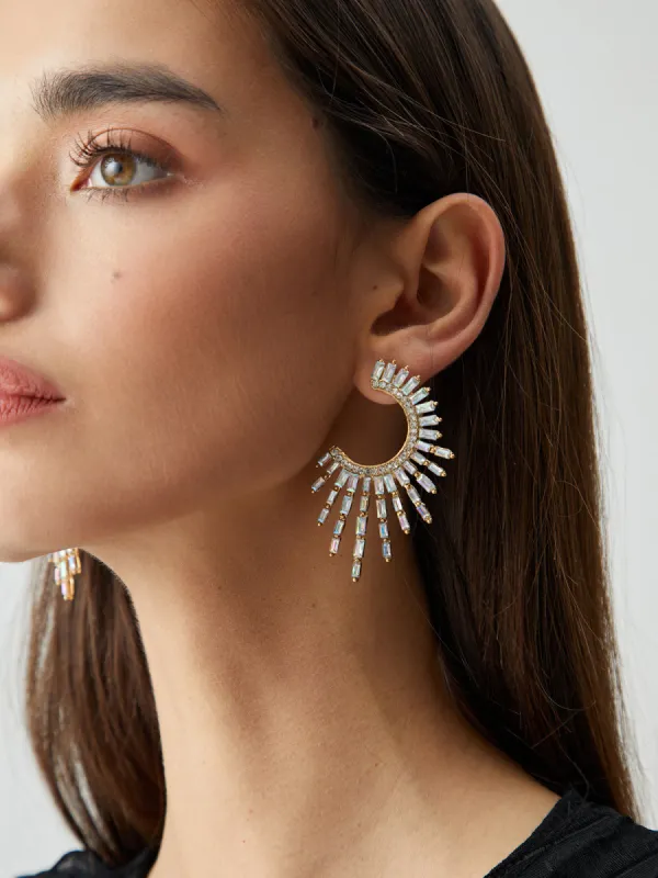 Rhinestones Sunshine Earrings sold by COMMENSE