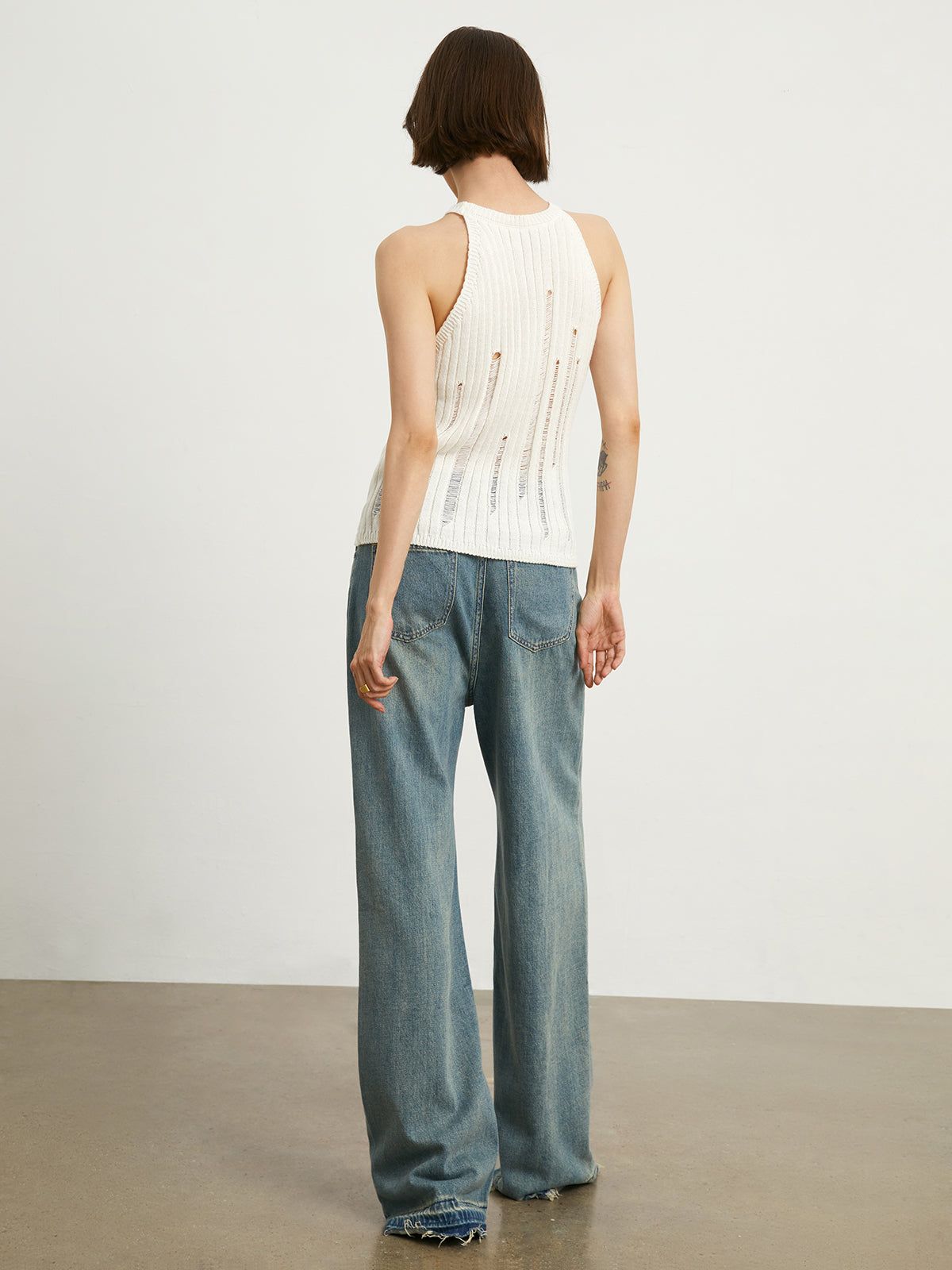 Ladder Knit Tank Top sold by COMMENSE product image thumbnail 4