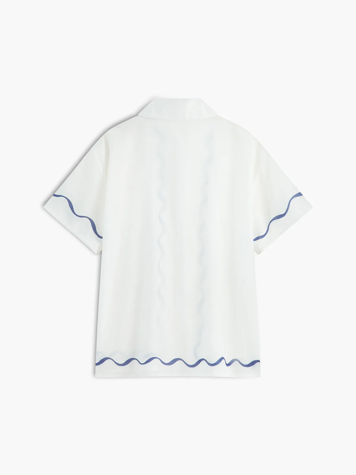 Trim Shirt & Shorts Set sold by COMMENSE product image thumbnail 4