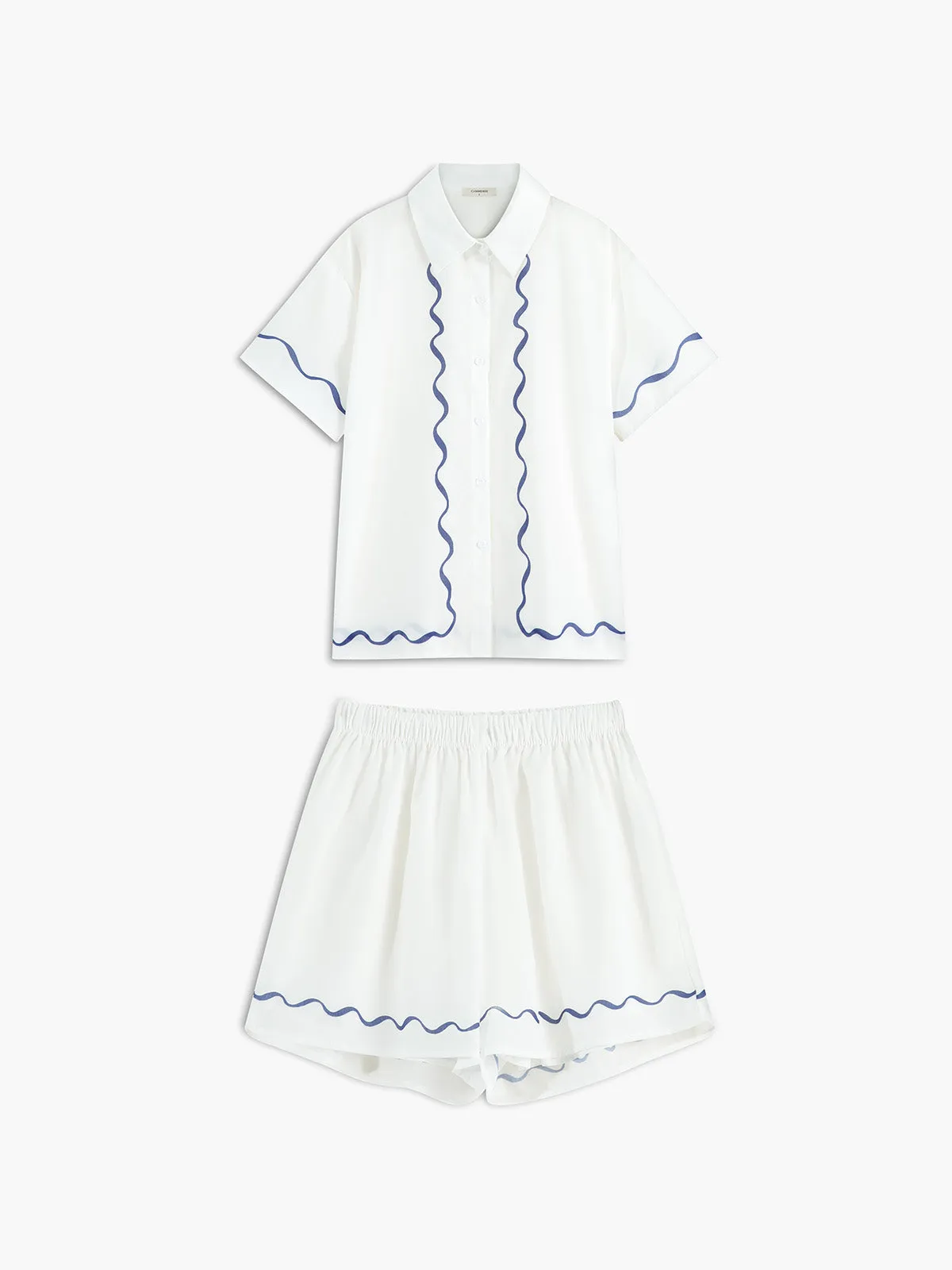 Trim Shirt & Shorts Set sold by COMMENSE