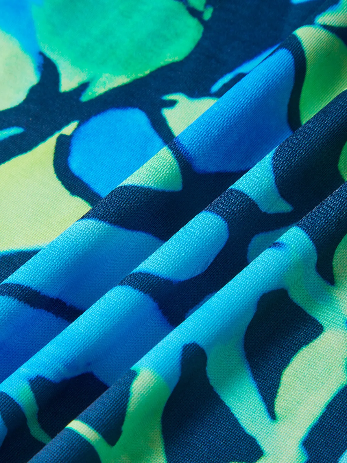 Drawstring Skinny Print Backless Dress sold by COMMENSE product image thumbnail 5