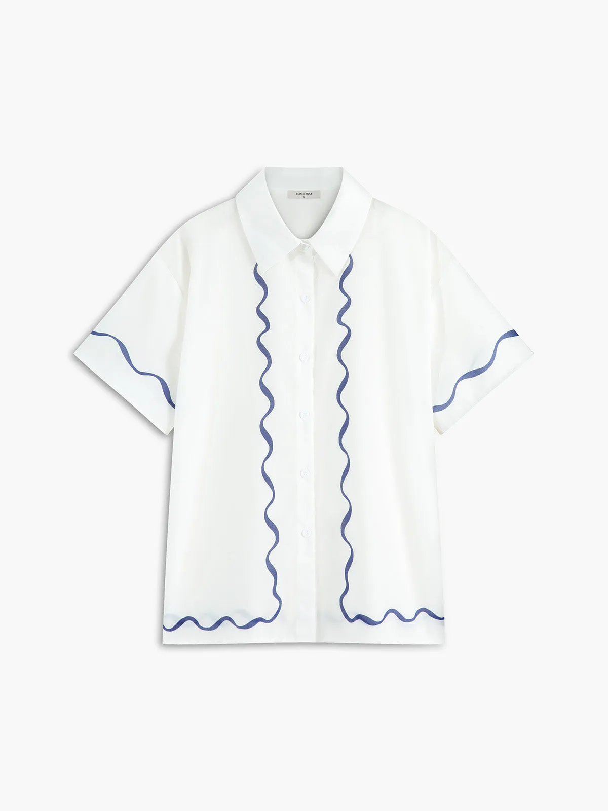 Trim Shirt & Shorts Set sold by COMMENSE product image thumbnail 2