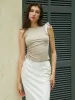 Bow Decor Sleeveless Tank Top sold by COMMENSE