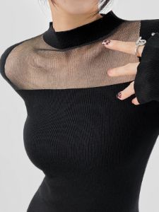 Midnight Secrets Mesh Short Dress sold by COMMENSE