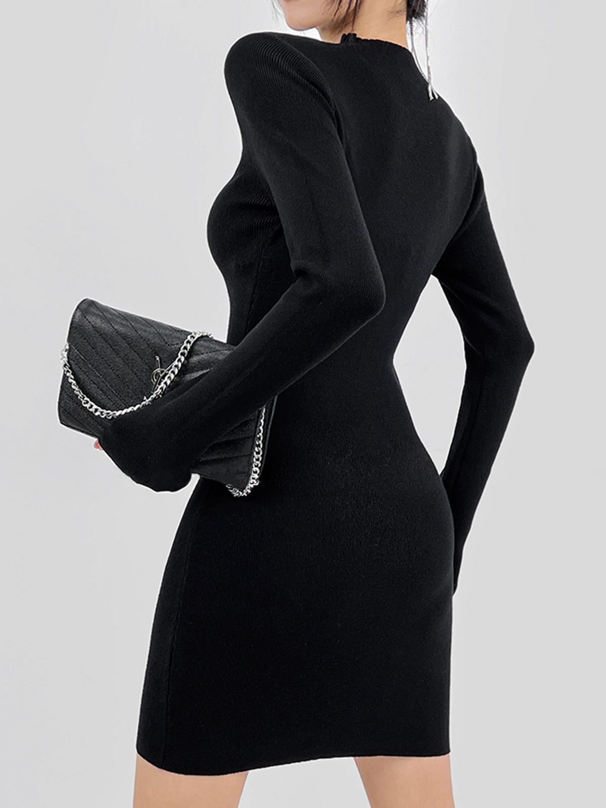 Midnight Secrets Mesh Short Dress sold by COMMENSE product image thumbnail 3