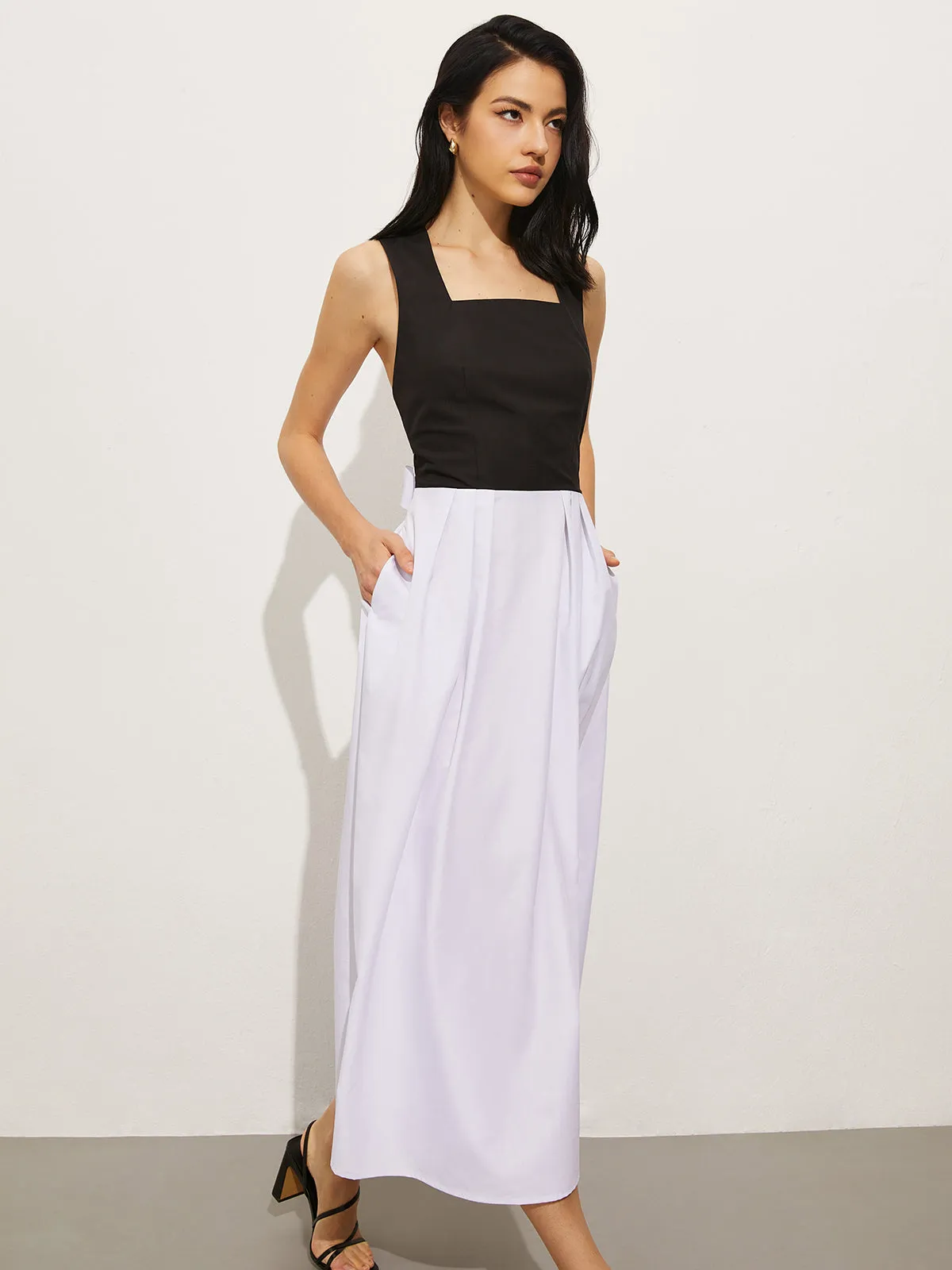 Square Neck Criss Cross Dress sold by COMMENSE product image thumbnail 5