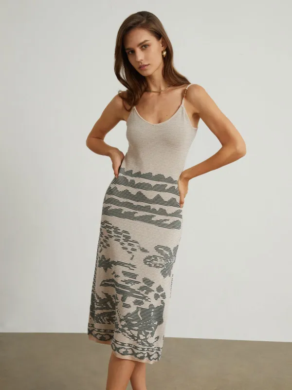 Island Vacation Knit Midi Dress sold by COMMENSE