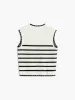 Contrast Striped Knitted Top sold by COMMENSE