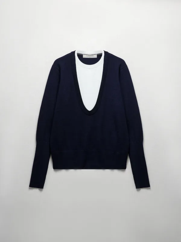 Color Block Sweater sold by COMMENSE