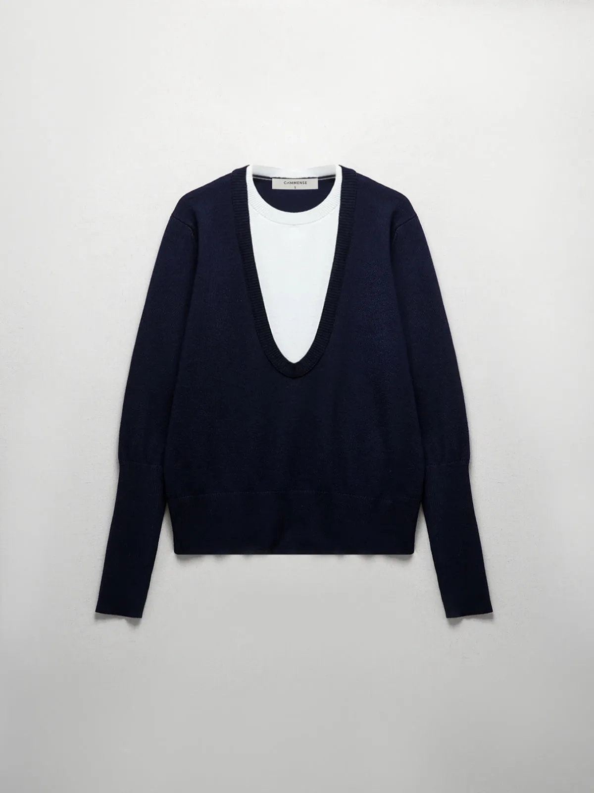 Color Block Sweater sold by COMMENSE
