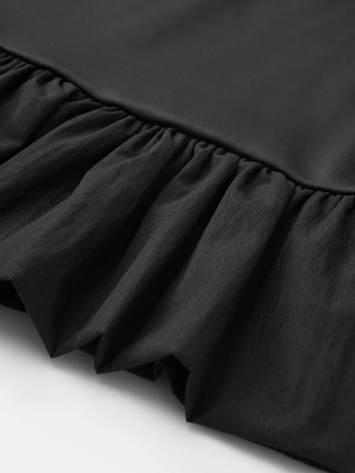 Solid Pleated Ruffle Tank Top sold by COMMENSE product image thumbnail 4