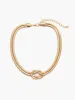 Snake Shape Knotted Necklace sold by COMMENSE