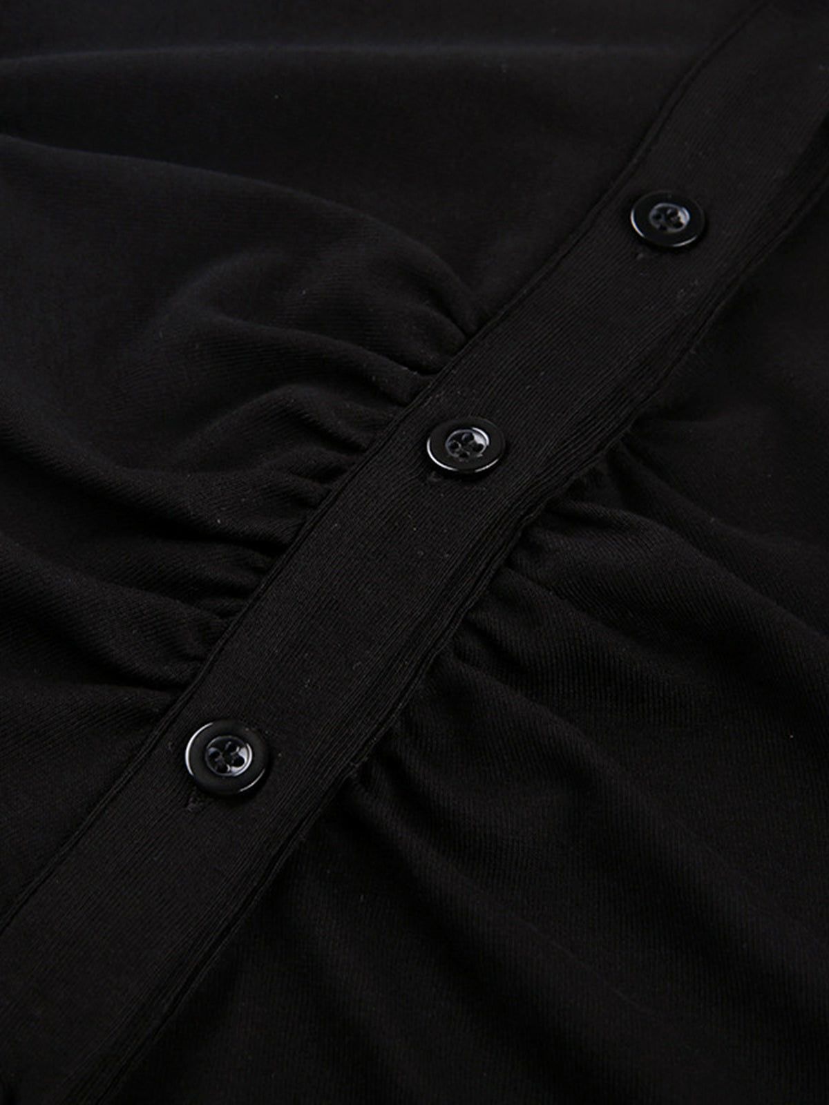 Contrast Trim Collared Midi Dress sold by COMMENSE product image thumbnail 3