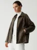 Distressed Leather Double Pockets Jacket sold by COMMENSE