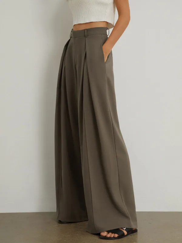 Smart Oversized Wide Leg Pants sold by COMMENSE