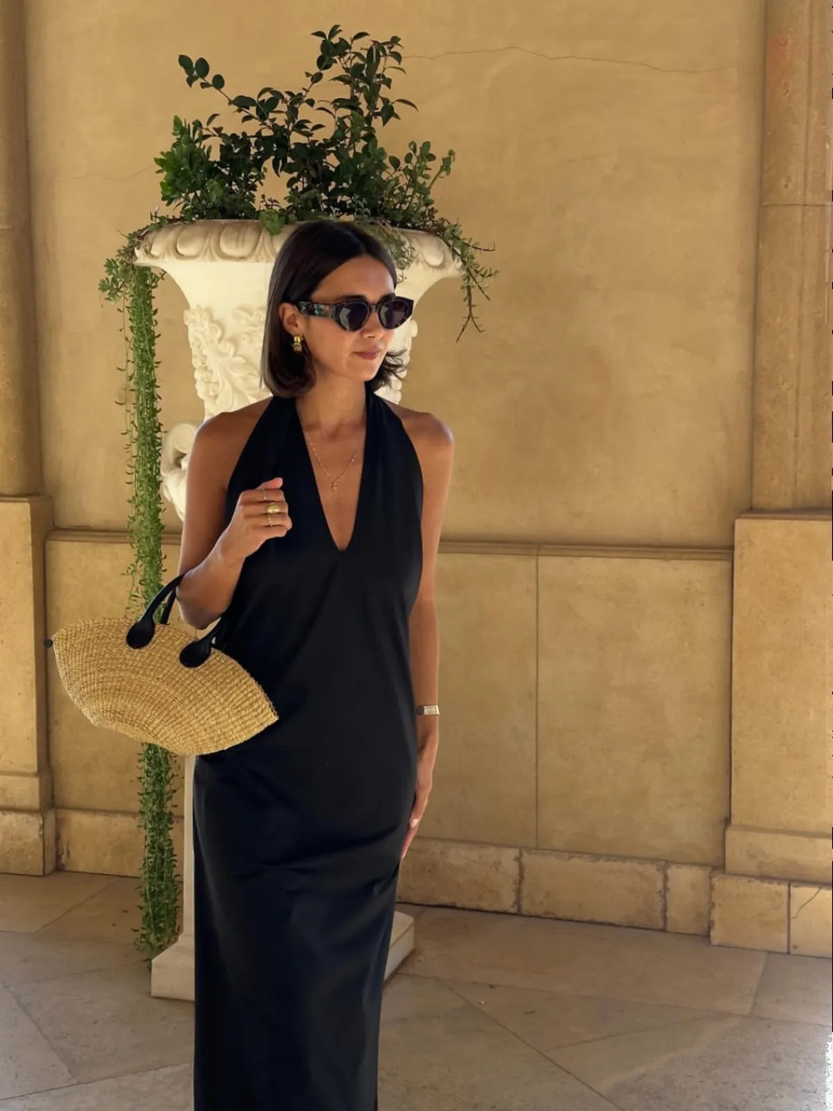 Halter Backless Satin Long Dress sold by COMMENSE product image thumbnail 2