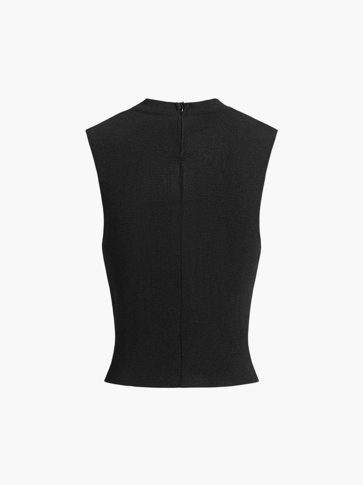 Zippered Cutout Knit Top sold by COMMENSE product image thumbnail 2