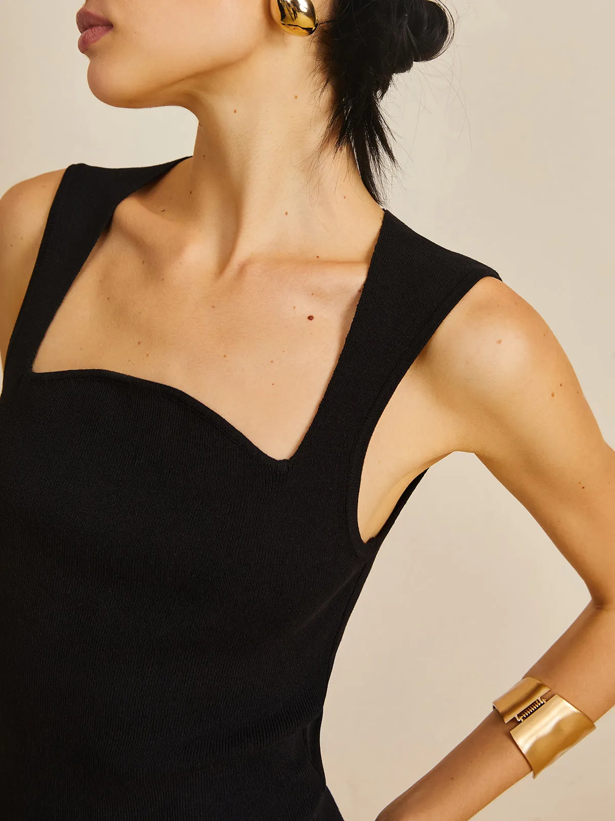 Square Neck Sweater Vest sold by COMMENSE product image thumbnail 4