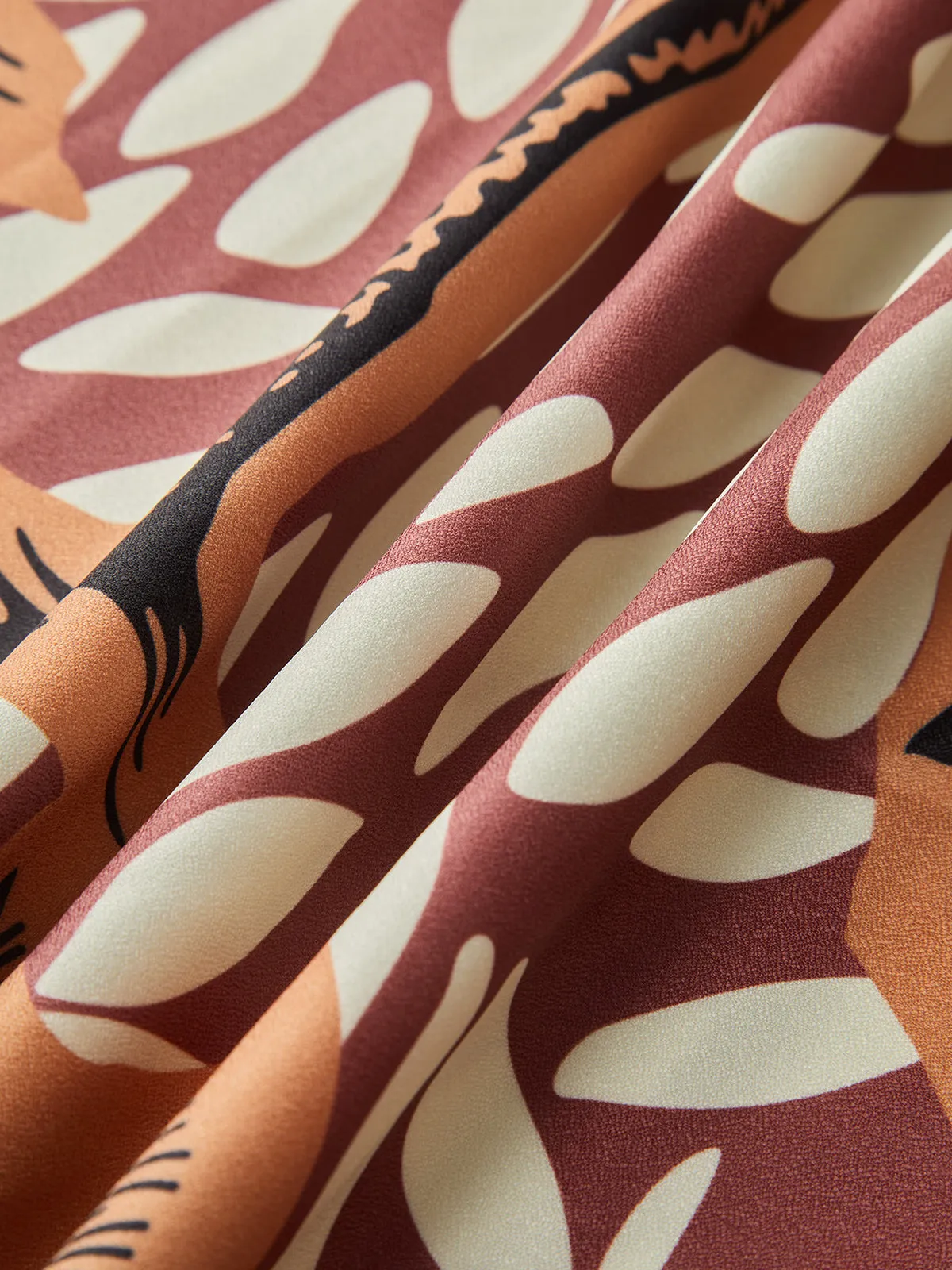 Floral Print Knotted Cover Up sold by COMMENSE product image thumbnail 3