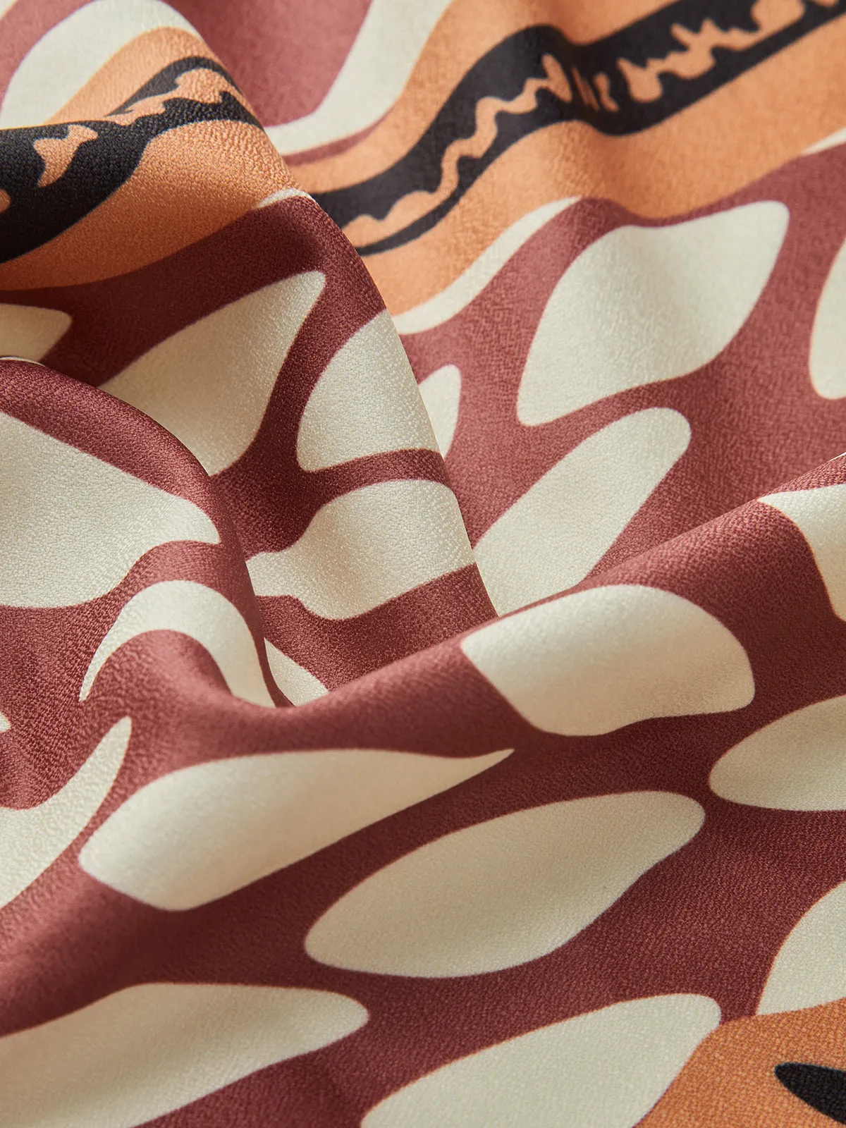 Floral Print Knotted Cover Up sold by COMMENSE product image thumbnail 4