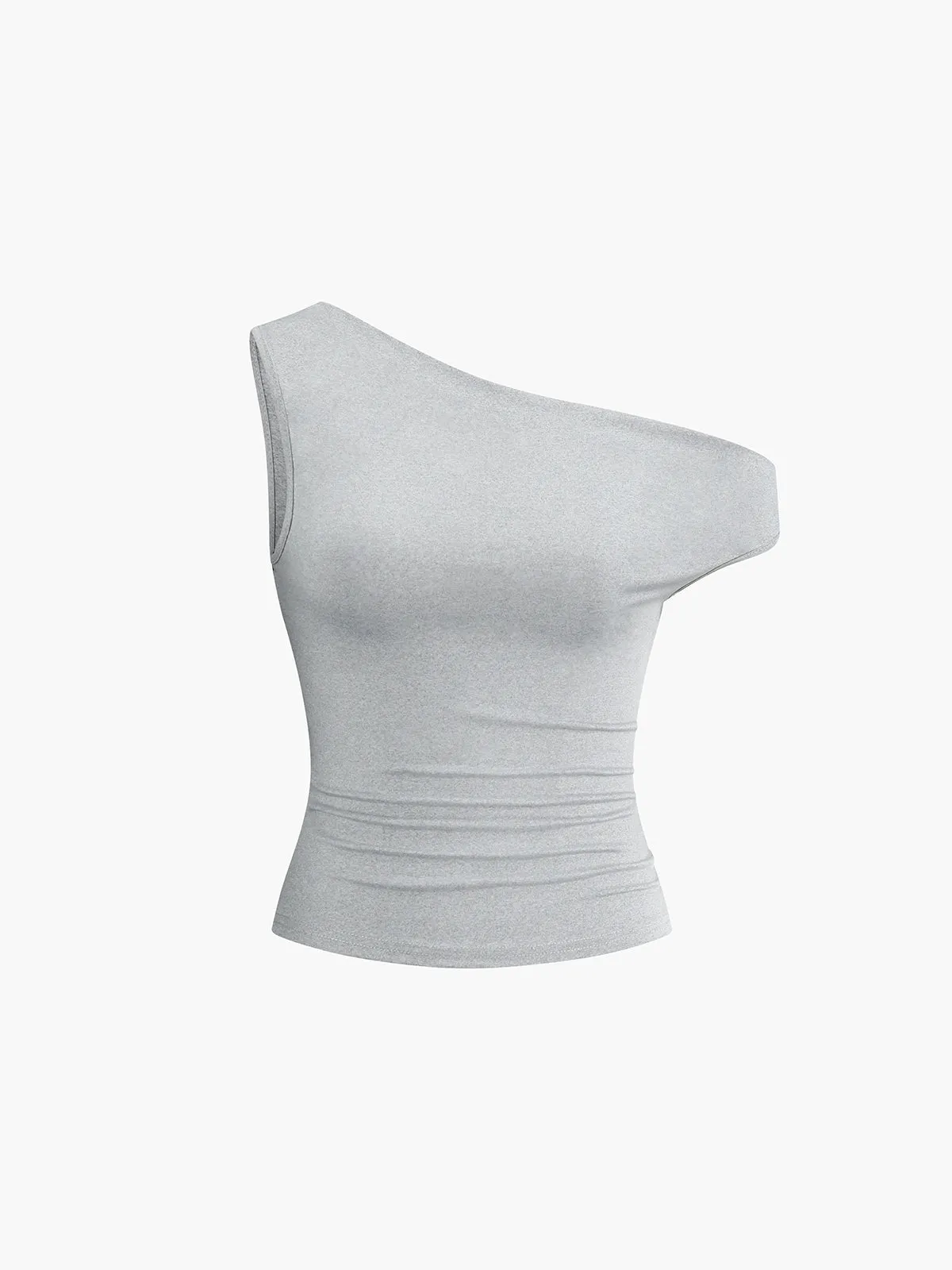 Asymmetrical Neck One Shoulder Off Top With Pants Set sold by COMMENSE product image thumbnail 5