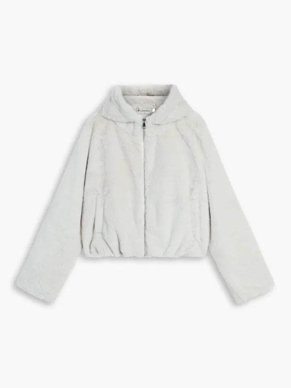 Terry Fleece Hooded Jacket sold by COMMENSE