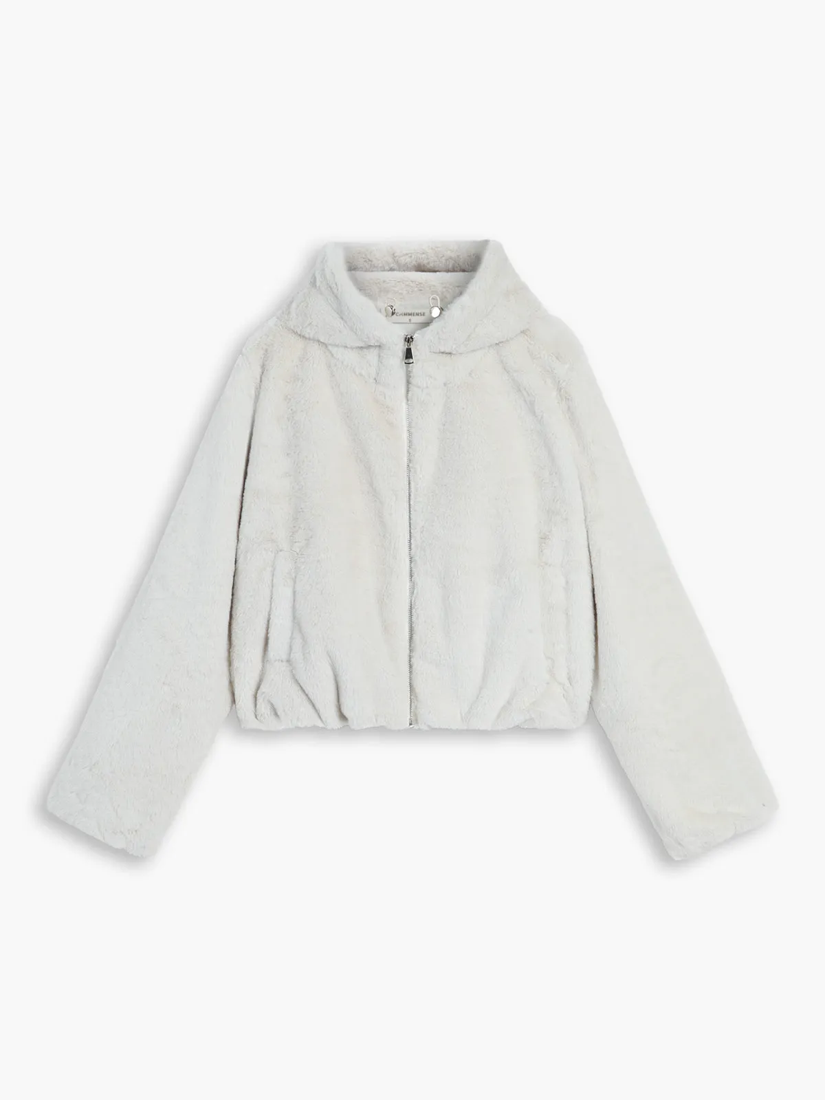 Terry Fleece Hooded Jacket sold by COMMENSE