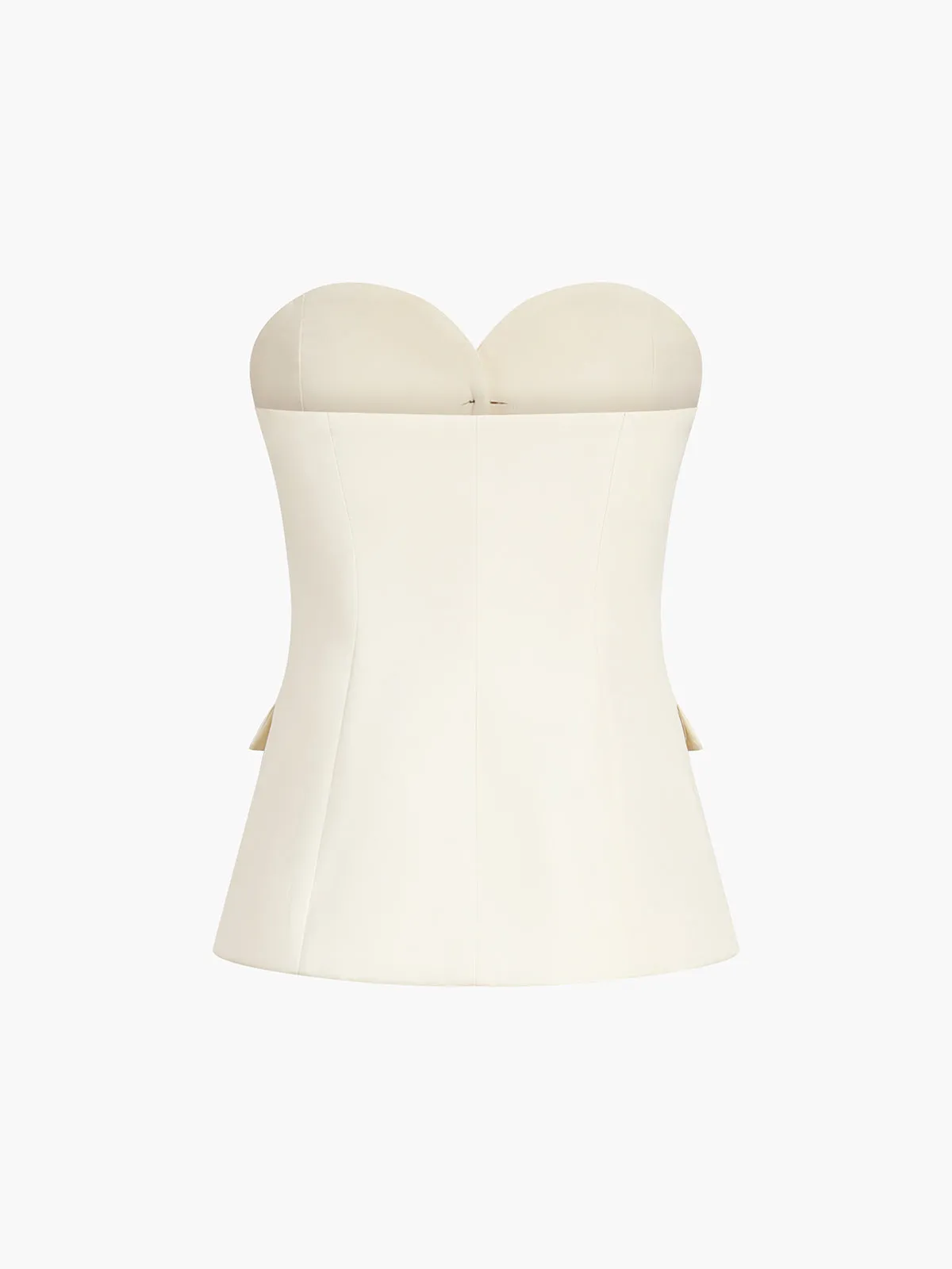 Sweetheart Button Up Tube Top sold by COMMENSE product image thumbnail 5