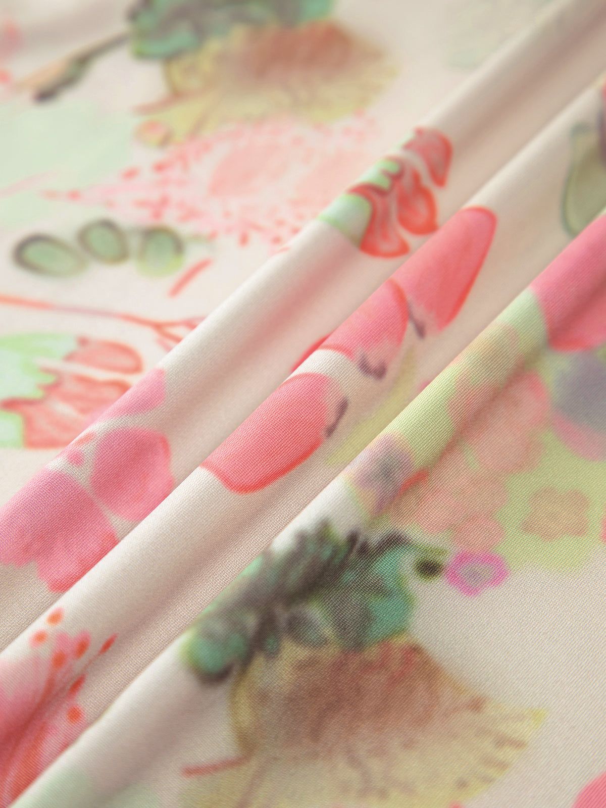 Cherry Blossom Floral Slit Midi Dress sold by COMMENSE product image thumbnail 4