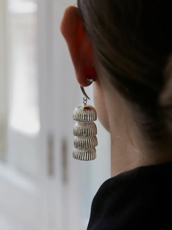 Flower Layered Shaped Earrings sold by COMMENSE