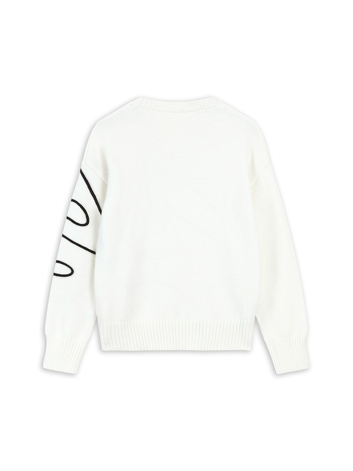 Goose Pattern Crew Neck Knit Sweater sold by COMMENSE product image thumbnail 2