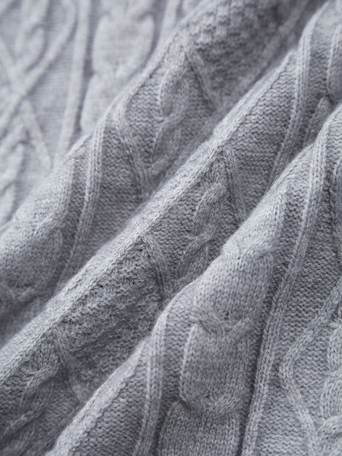 Cable Knit Hoodie Sweater sold by COMMENSE product image thumbnail 2