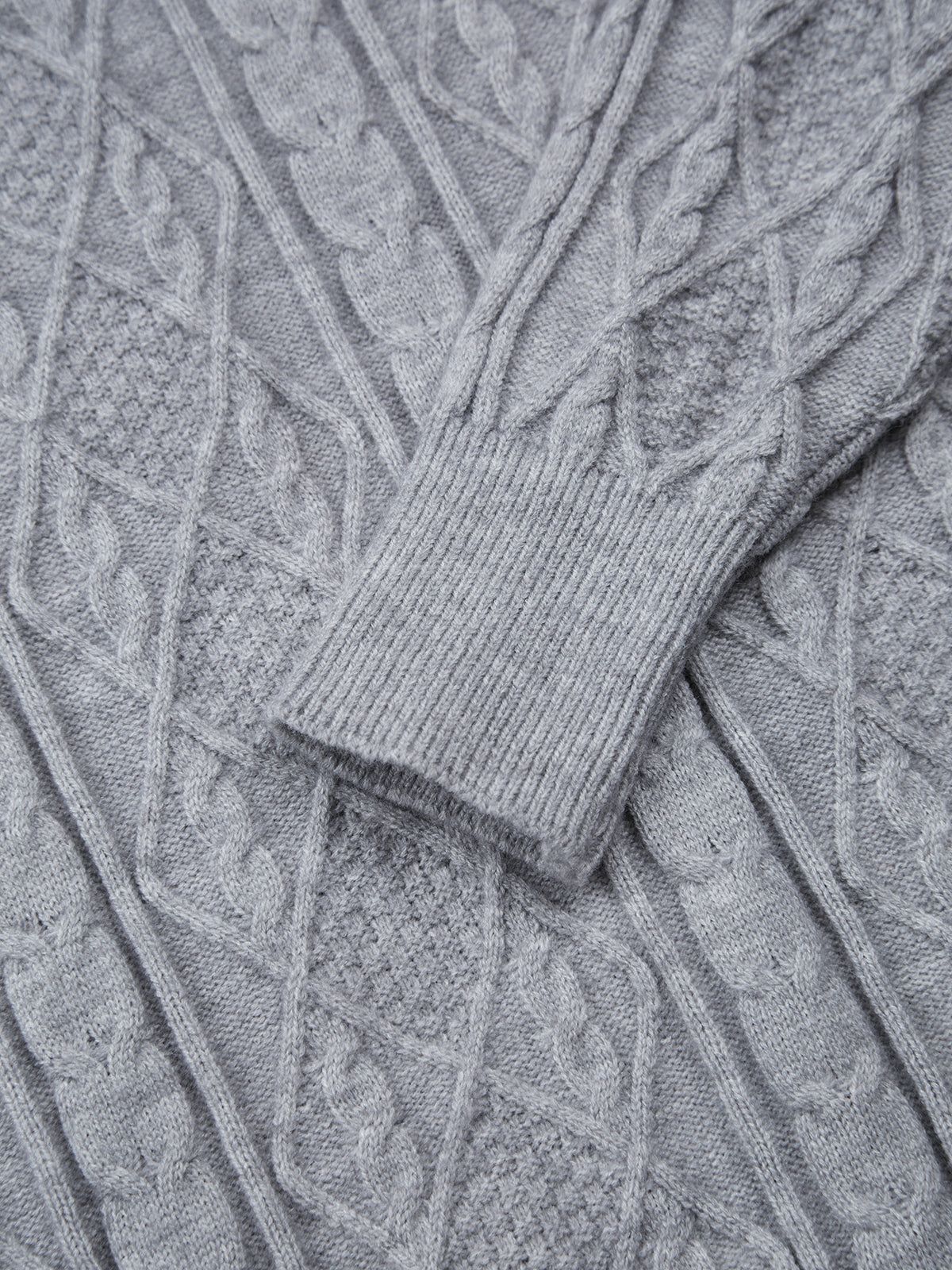 Cable Knit Hoodie Sweater sold by COMMENSE product image thumbnail 3