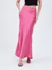 Solid Satin Maxi Skirt sold by COMMENSE