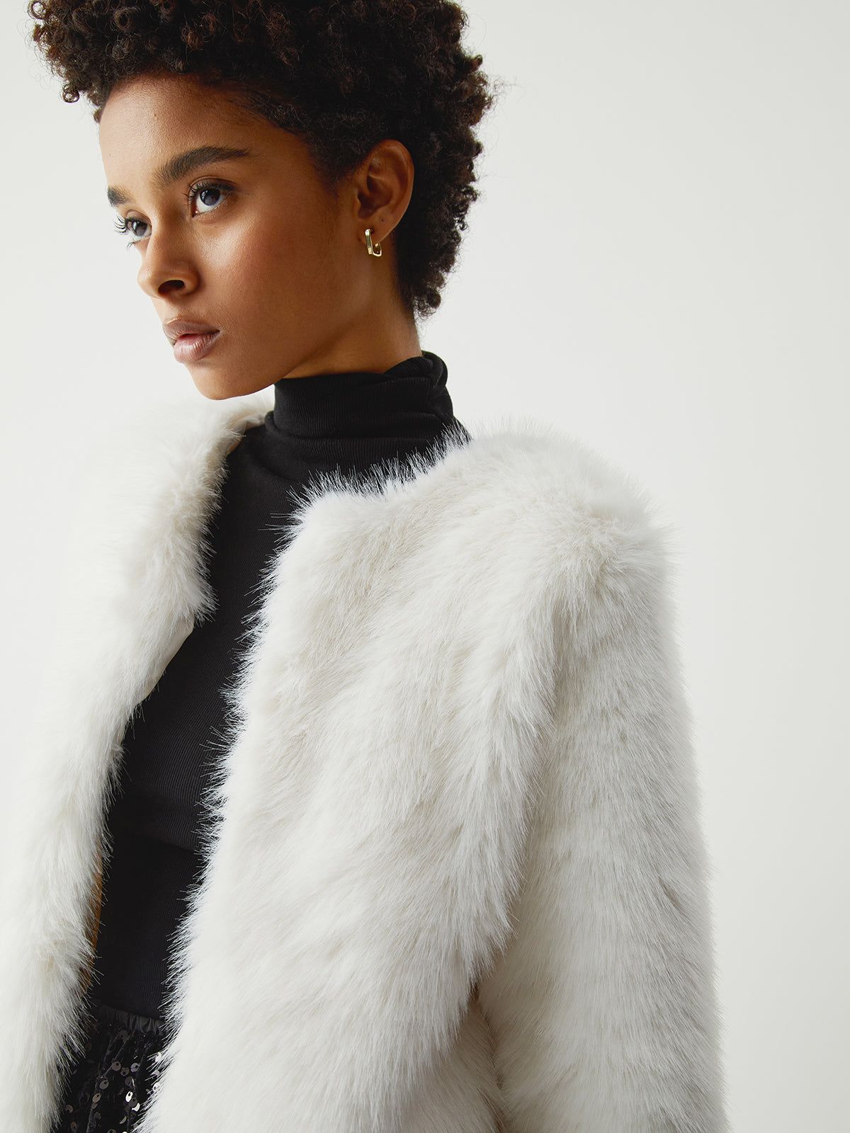 Faux Fur Jacket sold by COMMENSE product image thumbnail 4