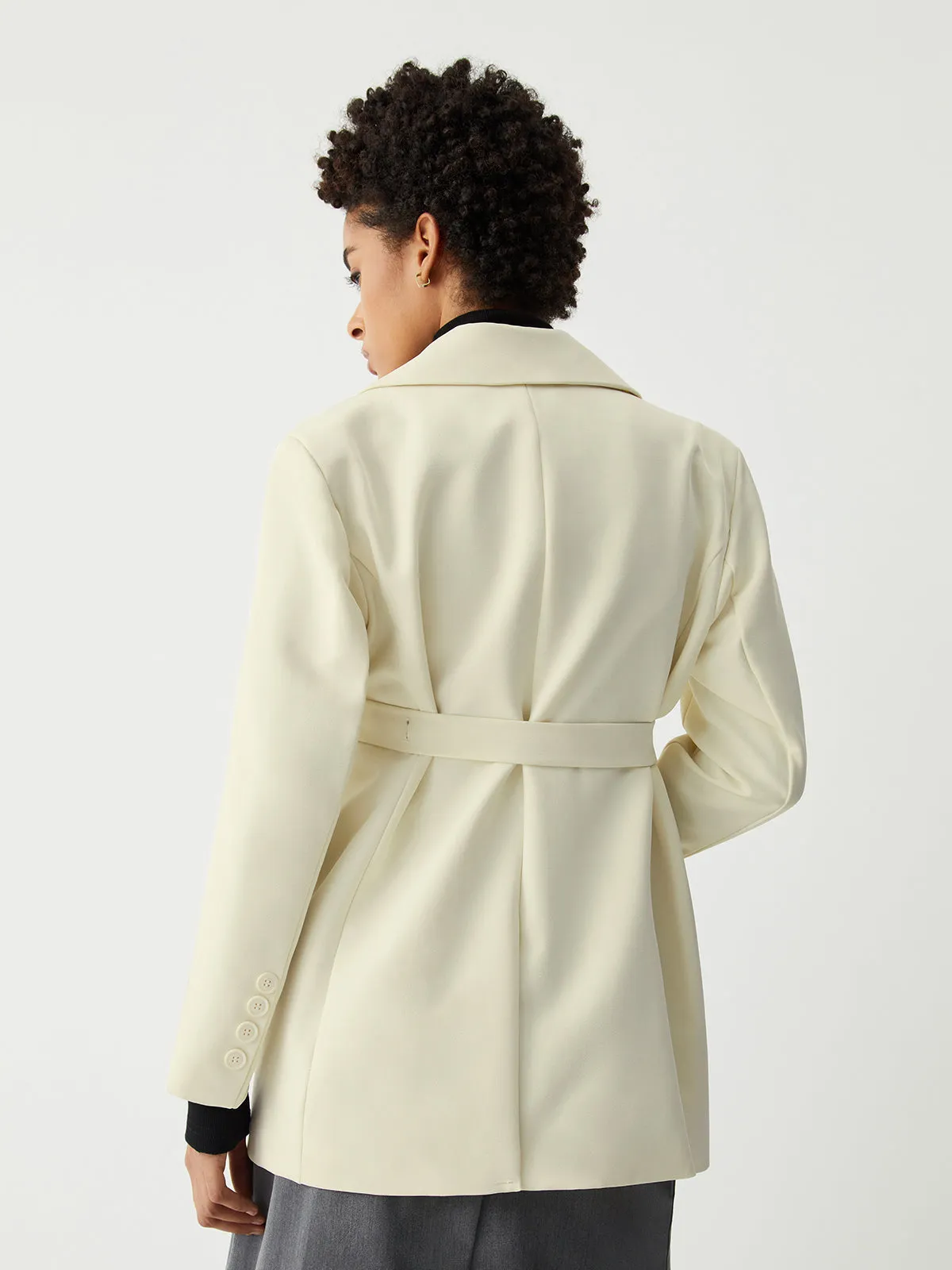 Tie Front Structured Blazer sold by COMMENSE product image thumbnail 4