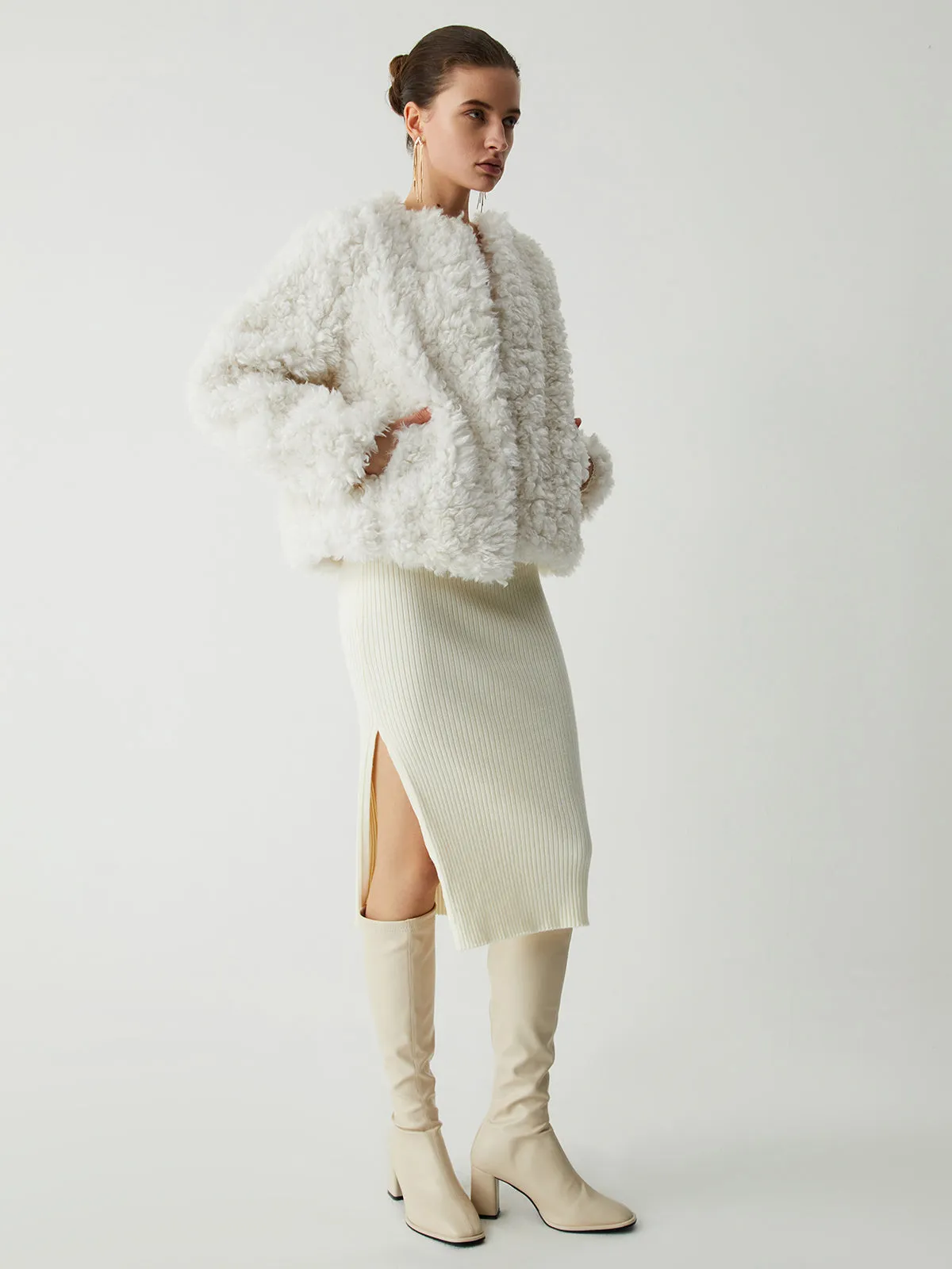 Double Pockets Fleece Jacket sold by COMMENSE product image thumbnail 3