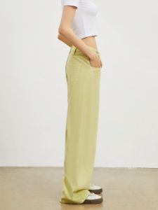 Solid Denim Wide Leg Jeans sold by COMMENSE