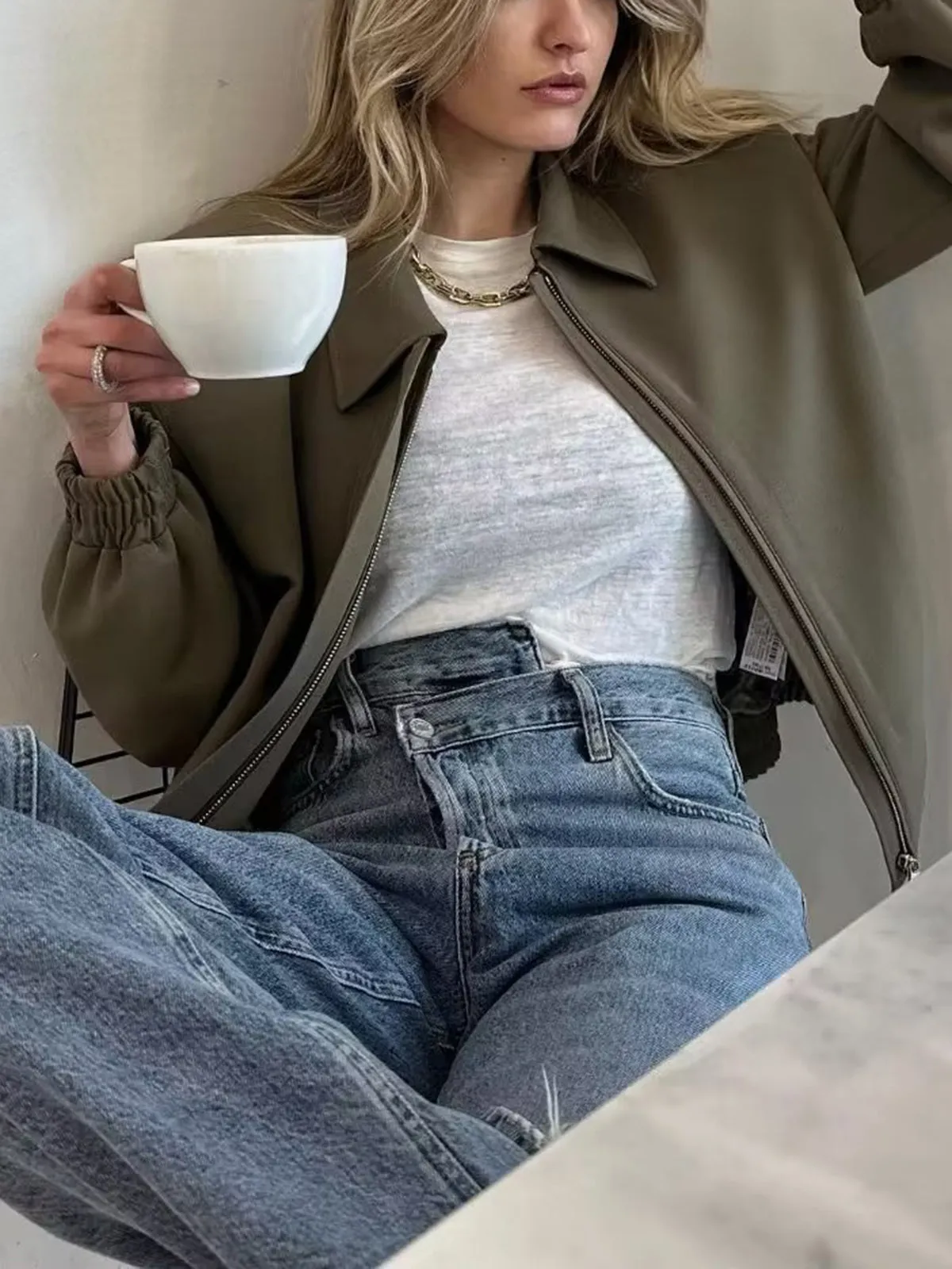 Effortless Bomber Jacket sold by COMMENSE product image thumbnail 2