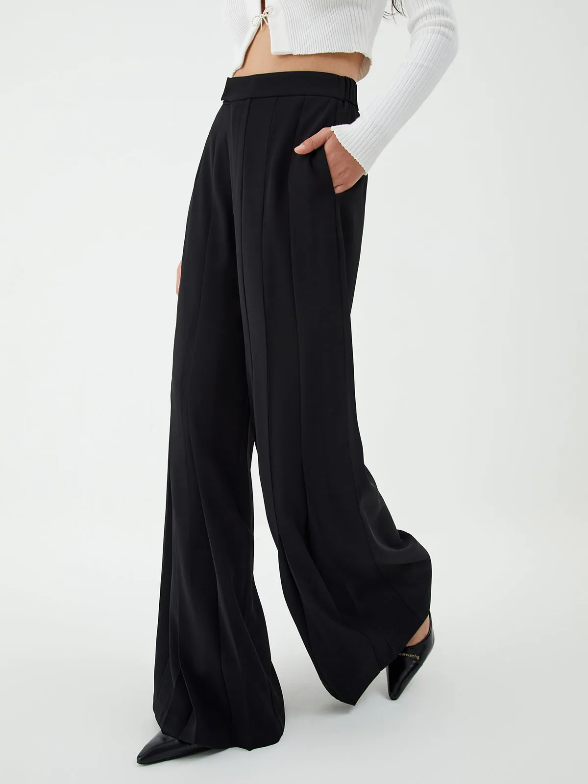 Pleated Wide Leg Pants sold by COMMENSE product image thumbnail 4