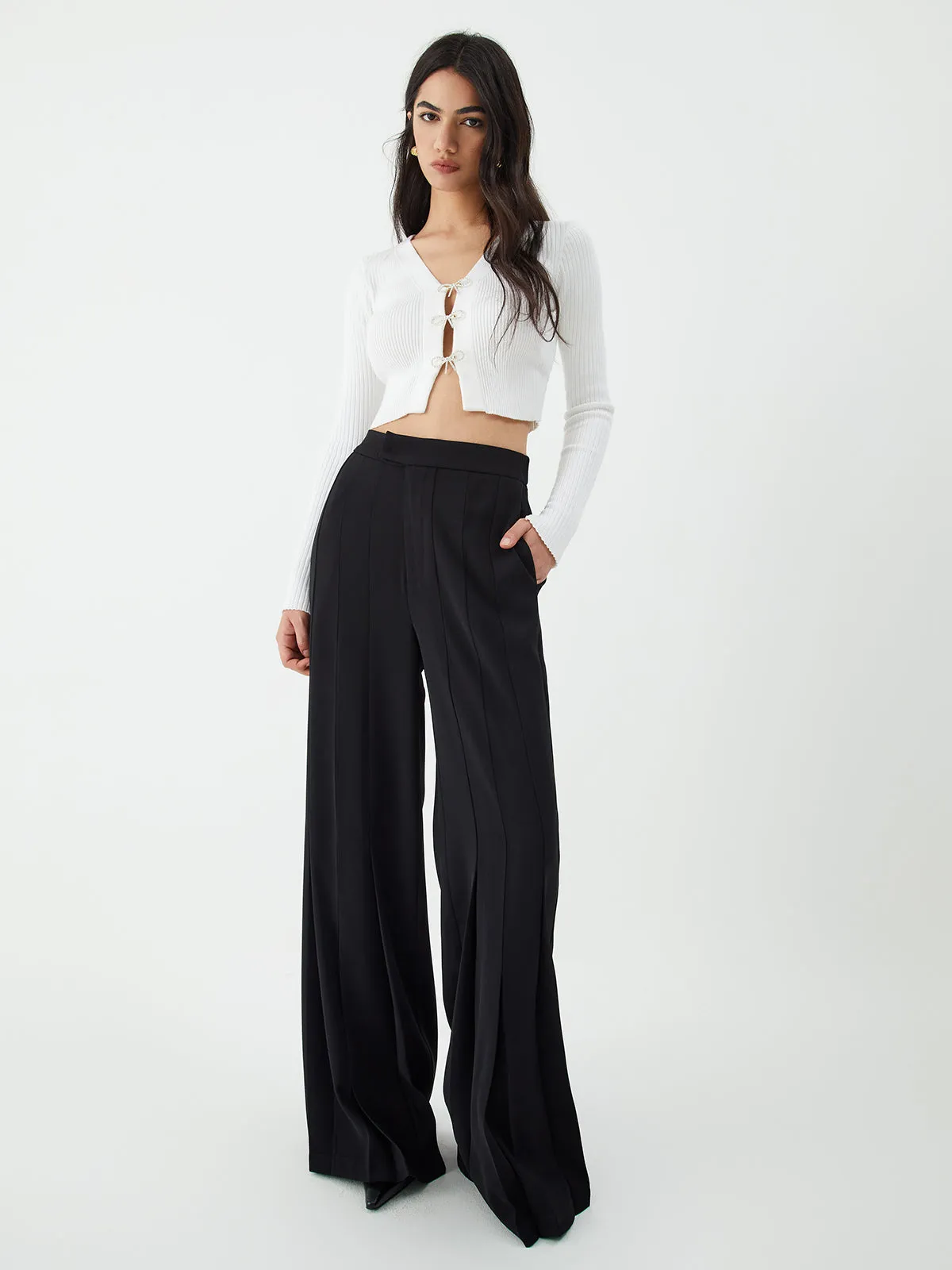 Pleated Wide Leg Pants sold by COMMENSE product image thumbnail 5