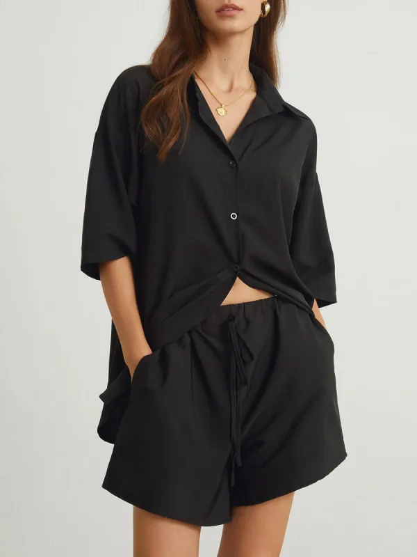 Galaxia Oversized Two Piece Shorts Set made by COMMENSE