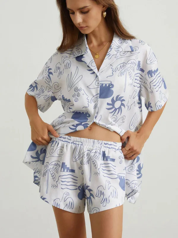 Simple Life Two Piece Shorts Set made by COMMENSE