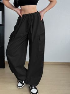 Street Cargo Parachute Pants sold by COMMENSE