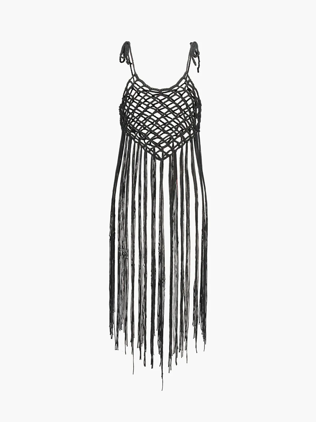 Crochet Tassel Cover Up Sweater Vest sold by COMMENSE