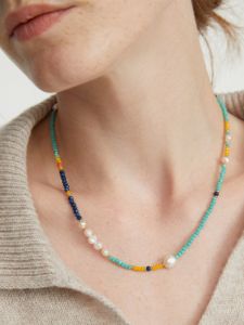 Colorful Beaded Necklace sold by COMMENSE