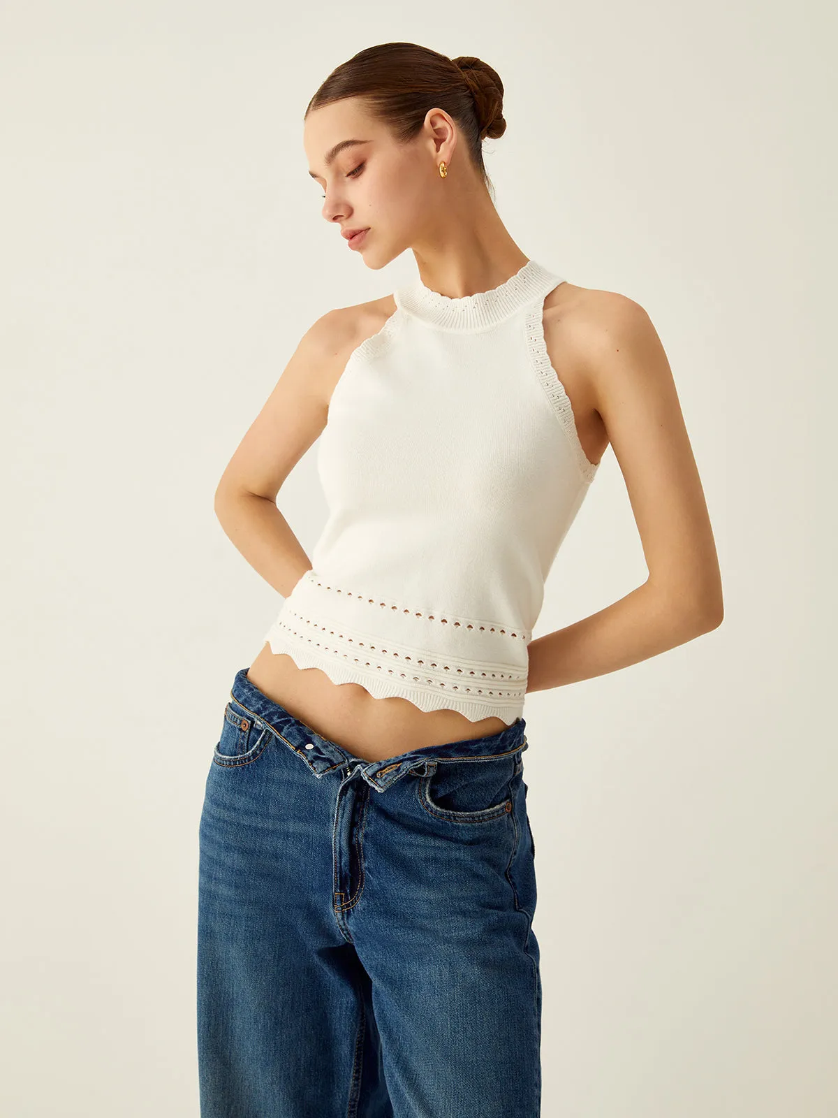 Plain Leisure Sweater Vest sold by COMMENSE product image thumbnail 3